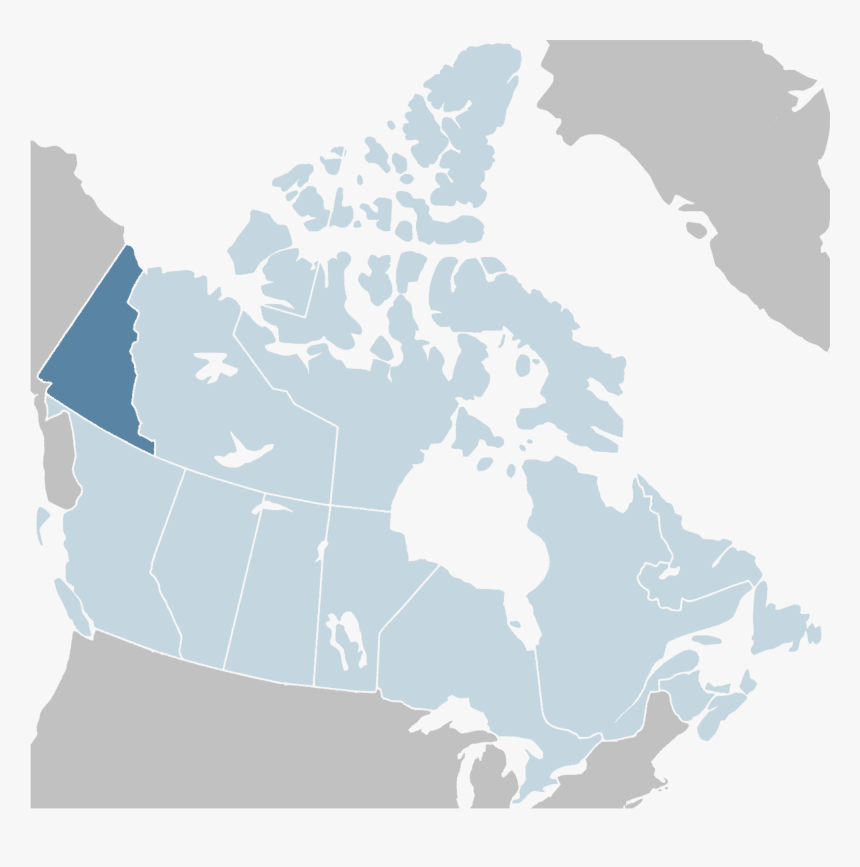 Saint Elias Mountains Map , Png Download - Map Of Canada Png, Transparent Png, Free Download