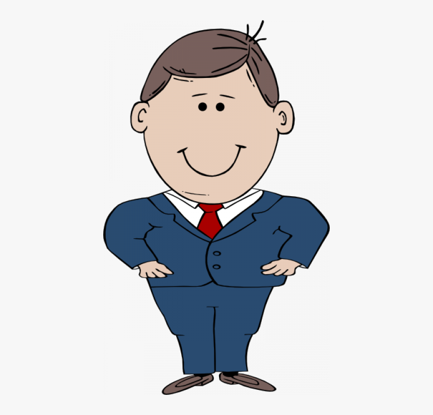 Man In Suit Standing Clipart Picture Royalty Free Free - Short Man Clipart, HD Png Download, Free Download