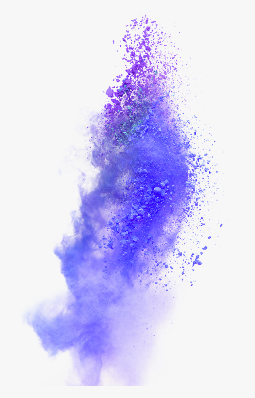 Purple Powder Explosion Png , Png Download - Holi Color Splash Png, Transparent Png, Free Download