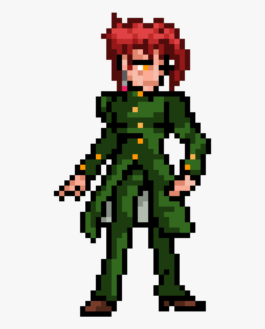 Noriaki Kakyoin Pixel Art, HD Png Download, Free Download