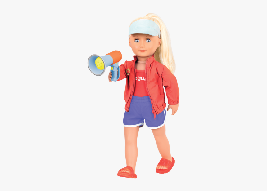 Bd37416 Lifeguard Playset Seabrook Holding Megaphone03 - Our Generation Lifeguard Doll, HD Png Download, Free Download