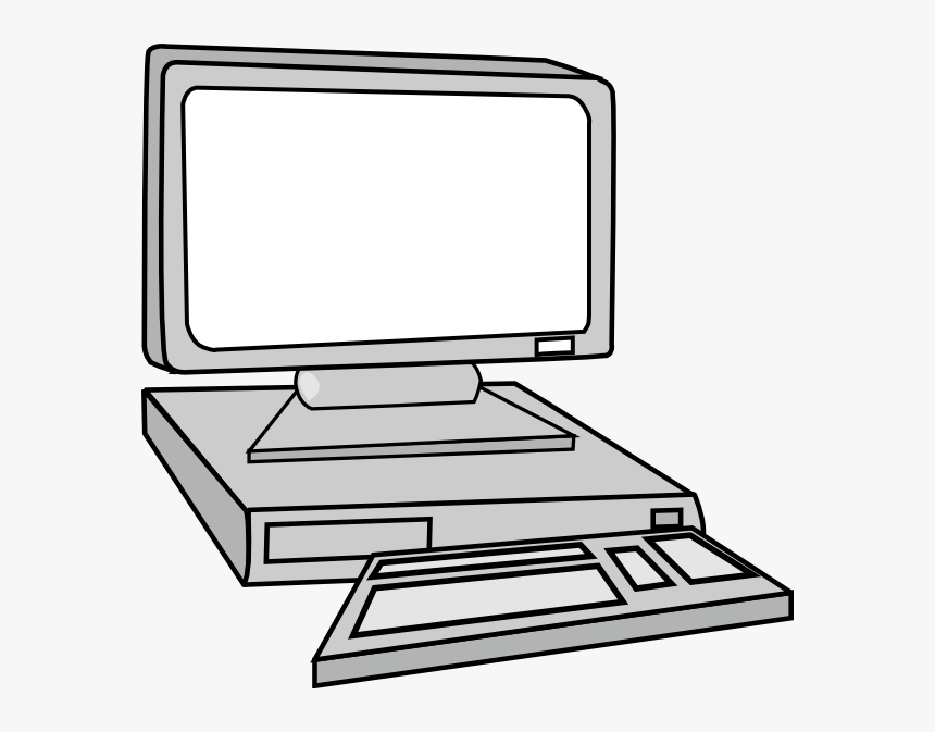 Black And White Computer, HD Png Download, Free Download