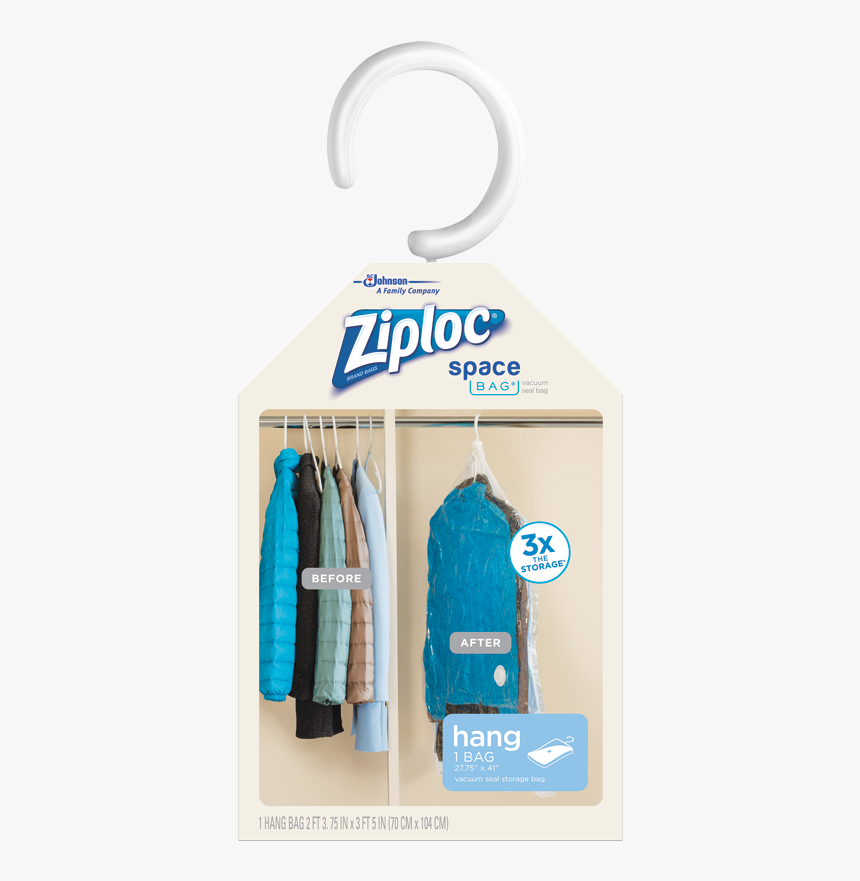 Ziploc Space Bags Hang, HD Png Download, Free Download