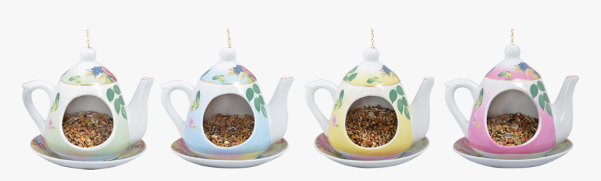 Hanging Teapot Feeder In Giftbox - Bird Feeder, HD Png Download, Free Download