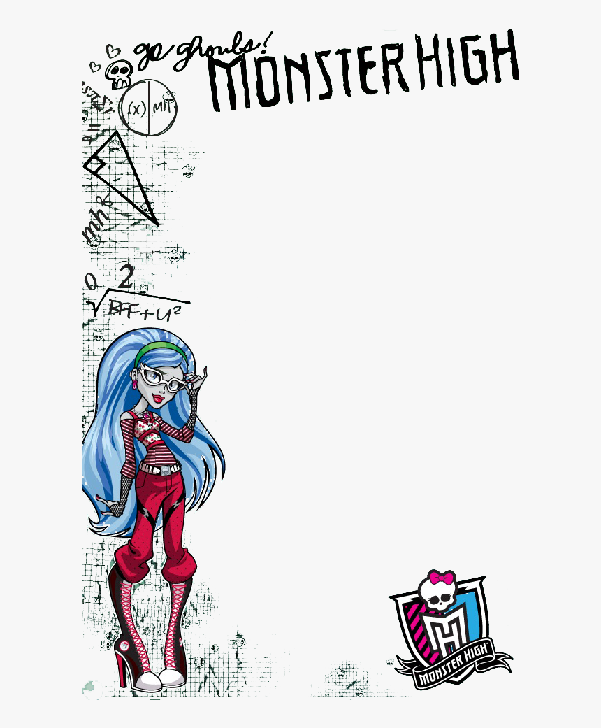 Monster High Border Png - Ghoulia Monster High, Transparent Png, Free Download