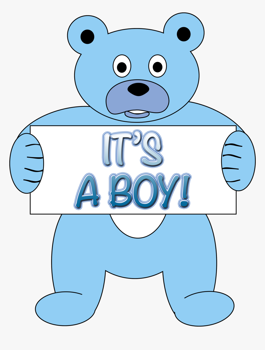 Its A Boy Png - Teddy Bear, Transparent Png, Free Download