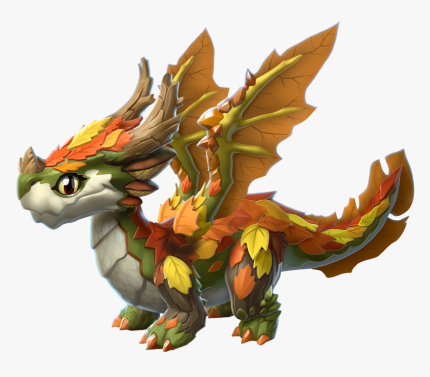 Transparent Fall Leaves - Dragon Mania Legends Fall Dragon, HD Png Download, Free Download