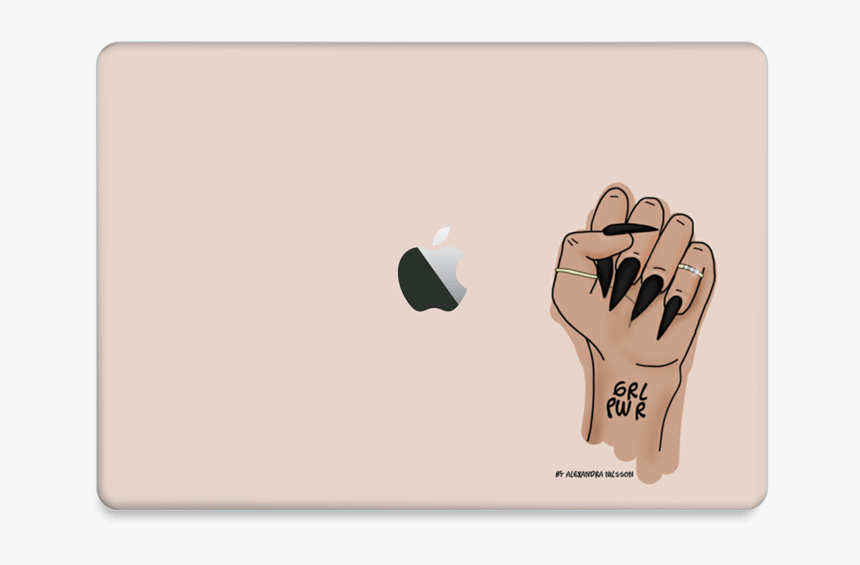 Nude Grl Power Skin Macbook Air 2018- - Sign, HD Png Download, Free Download