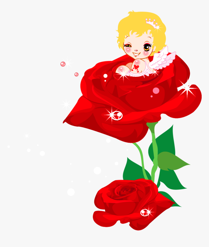 Rose Clipart Valentine"s Day - Cute Rose Png Clipart, Transparent Png, Free Download