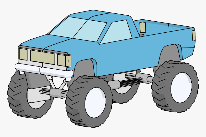 Monstertruck Car Vehicle Automobile Muscle Giant Wheel - Monster Truck, HD Png Download, Free Download