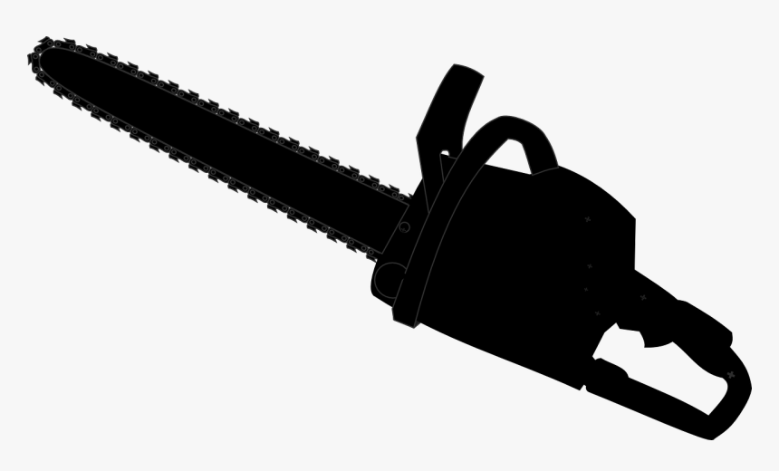 Black And White Chainsaw Clipart, HD Png Download, Free Download