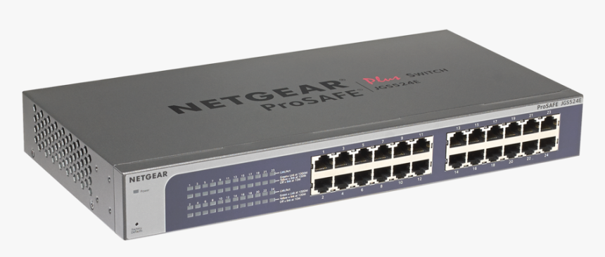 Network Switch Png - Netgear Prosafe Plus Switch Jgs524e, Transparent Png, Free Download