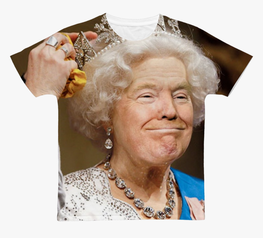 Donald Trump And Queen Elizabeth Face Swap ﻿classic - Donald Trumps Face On The Queen, HD Png Download, Free Download