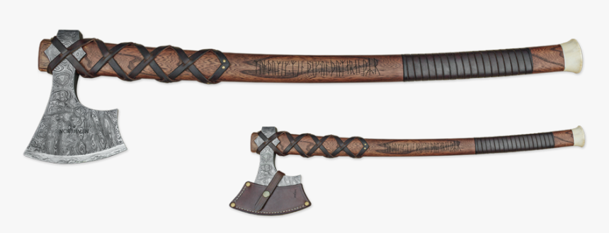 Viking Axe Braveheart Dam Detailed - Damascus Viking Axe, HD Png Download, Free Download