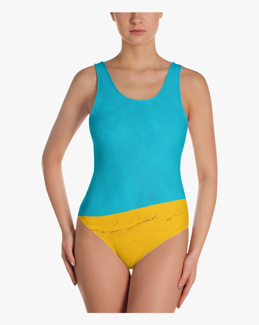 One Piece Happy Camper Swimsuit - One-piece Swimsuit, HD Png Download, Free Download