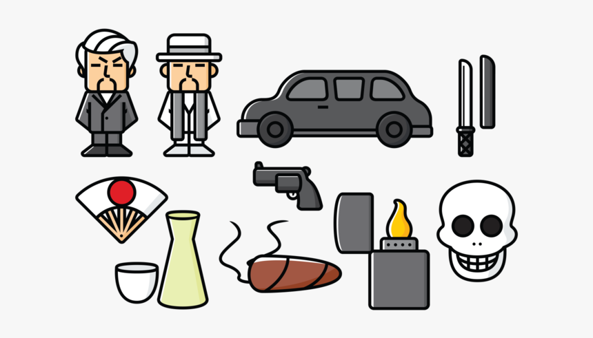 Yakuza, Japans Organized Crime Icons - Organized Icon Transparent Vector, HD Png Download, Free Download