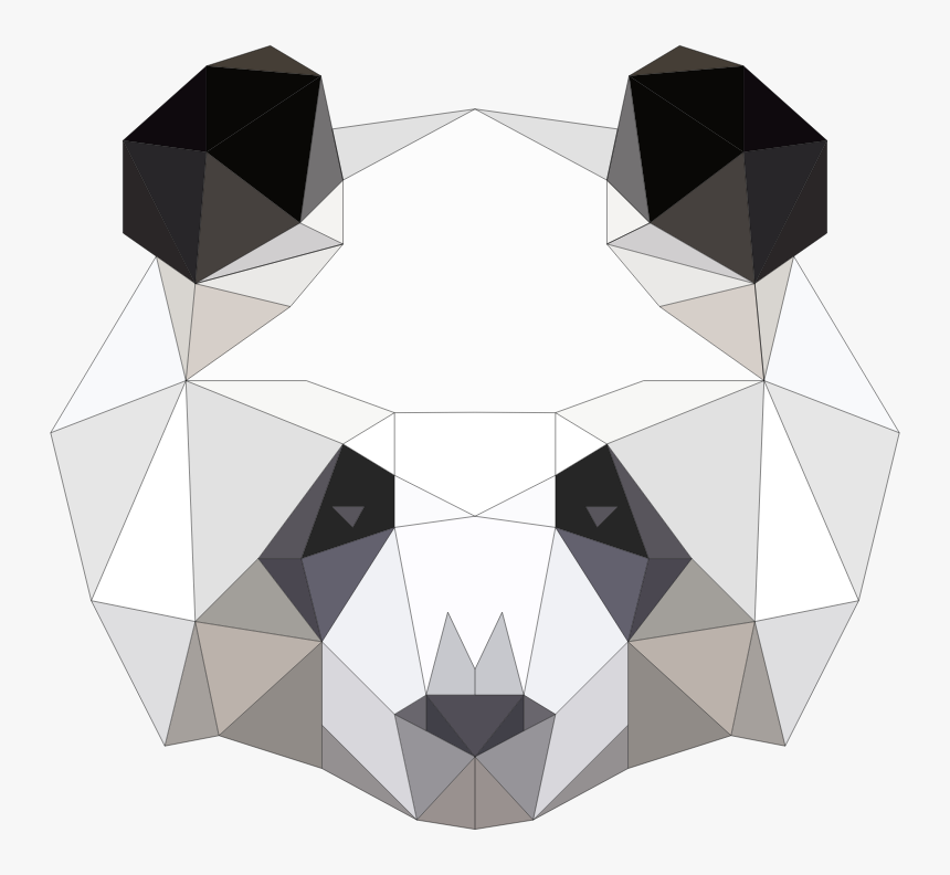 Poly Art Panda, HD Png Download, Free Download