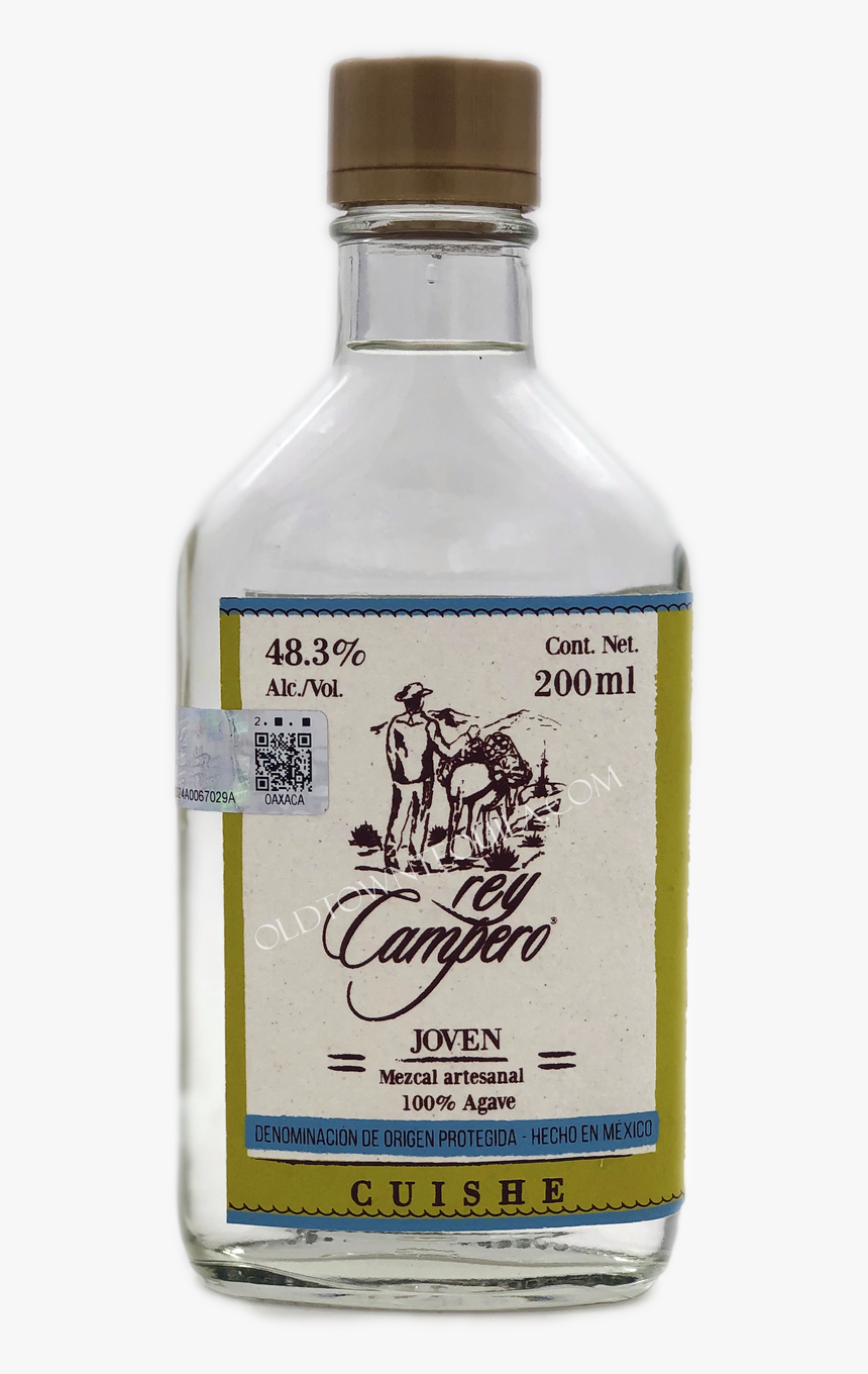 Rey Campero Cuishe Joven Mezcal 200ml - Glass Bottle, HD Png Download, Free Download