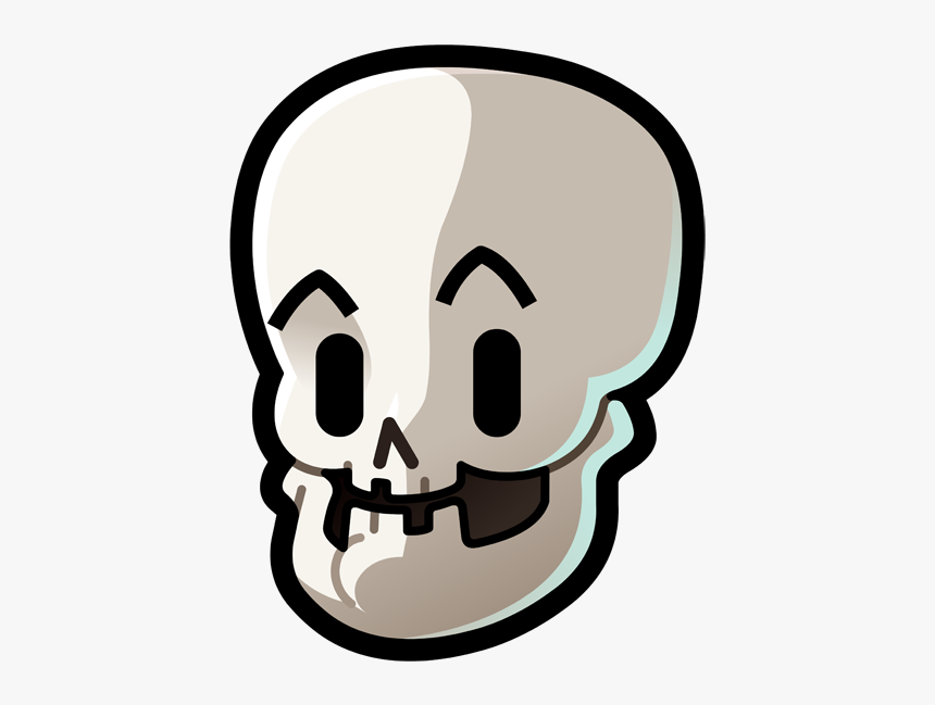 Skull White Logo Bone Skeleton Skull Head Face Icon, HD Png Download, Free Download