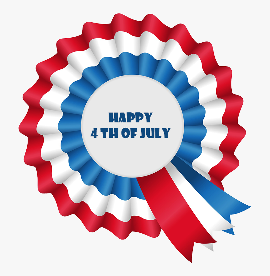 Happy Fourth Of July Greeting - Winner Ribbon Red White And Blue, HD Png Download, Free Download
