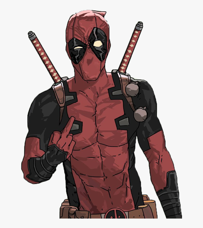 Transparent Superhero Clipart Png - Deadpool Drawing, Png Download ...