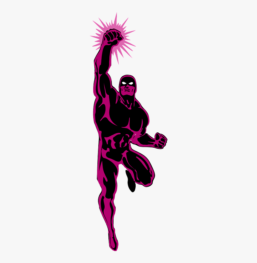 Muscular Superhero Clipart - Clip Art, HD Png Download, Free Download