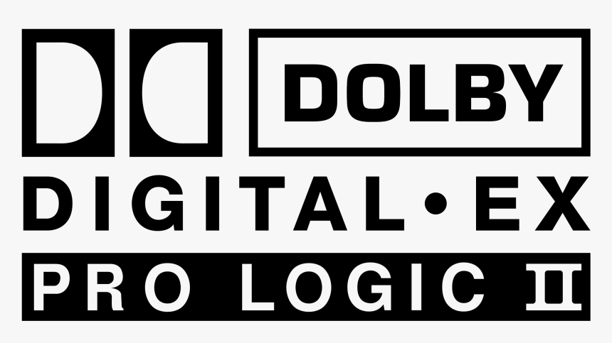 Dolby Digital Ex Pro Logic Ii Logo Png Transparent - Dolby Pro Logic Ii Logo, Png Download, Free Download