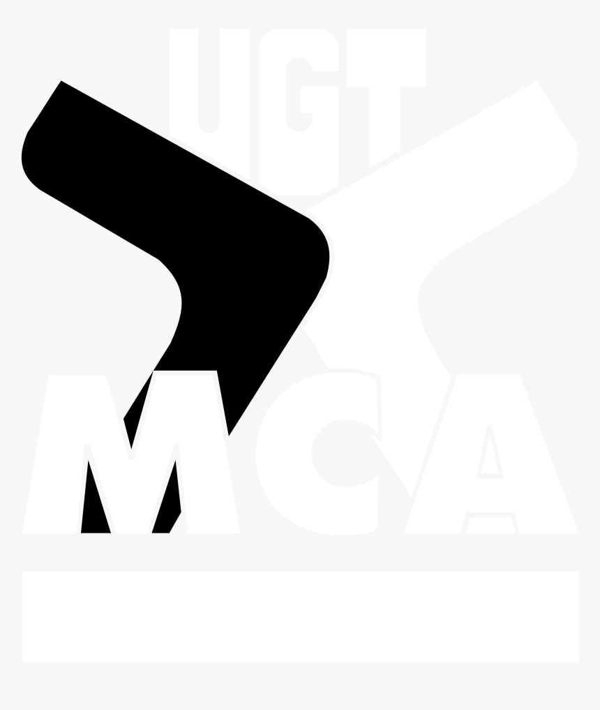 Ugt Mca Madrid Logo Black And White - Sign, HD Png Download, Free Download