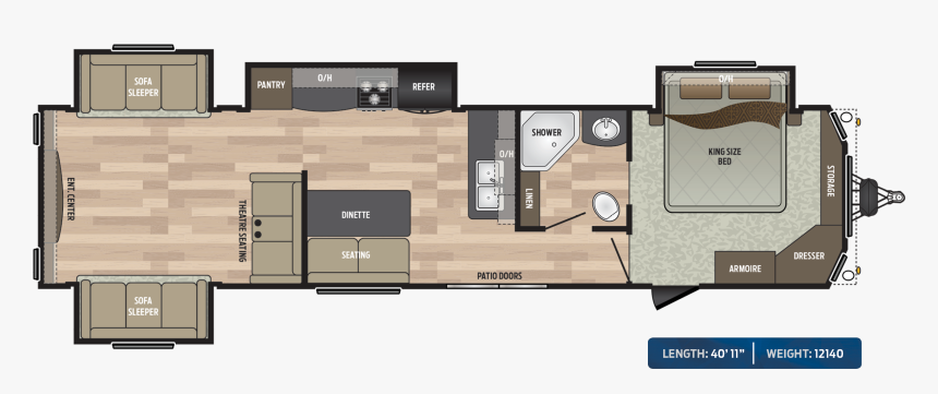 2020 Keystone Residence 40rden, HD Png Download, Free Download