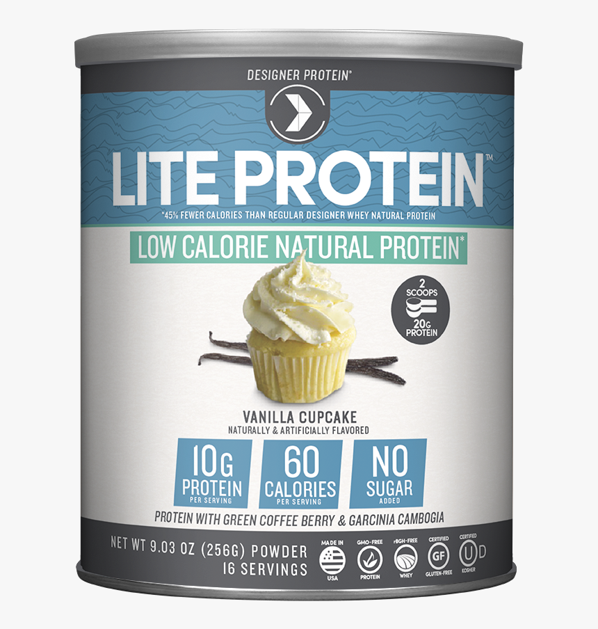 Low Calorie Protein Powder - Vanilla Cupcake Lite Protein Powder, HD Png Download, Free Download