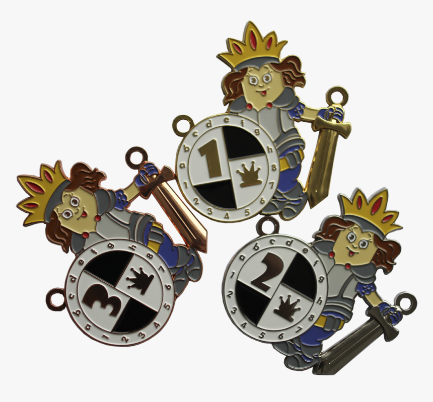 Set Of Medals Queen Of Chess - Cartoon, HD Png Download, Free Download