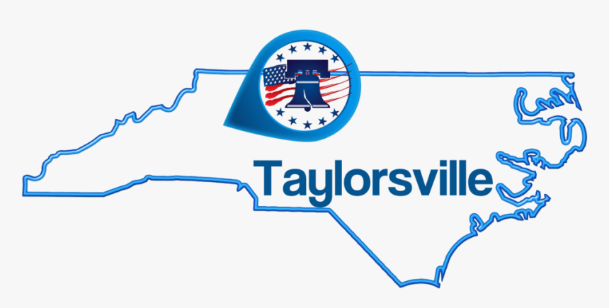 Taylorsville-map - Clip Art North Carolina Outline, HD Png Download, Free Download