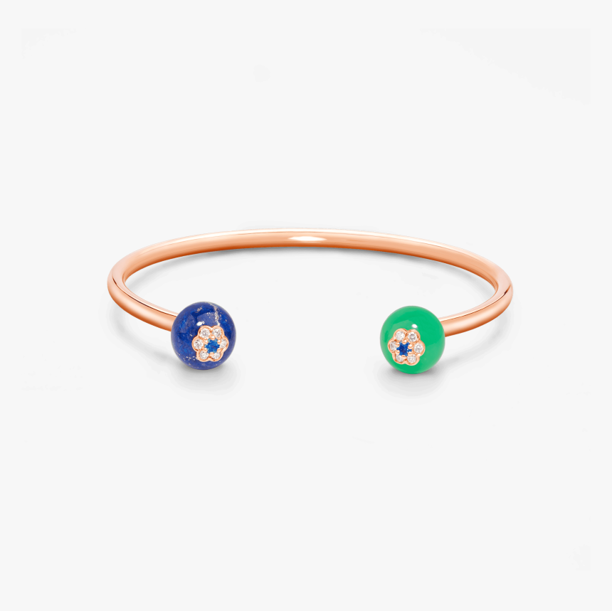 Forest Berry Bangle With Chrysoprase And Lapis Lazuli - Bangle, HD Png Download, Free Download