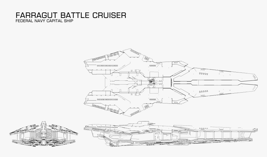 Farragut Battle Cruiser Art, HD Png Download, Free Download