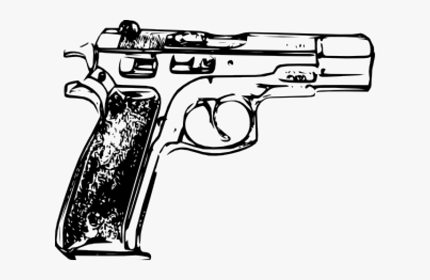 Shotgun Clipart Airsoft - Gun Image Black And White, HD Png Download, Free Download