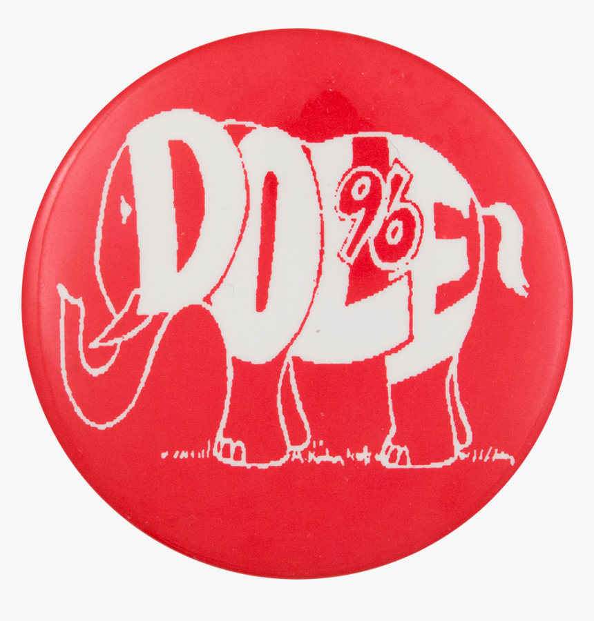 Dole 96 Elephant Political Button Museum - Illustration, HD Png Download, Free Download