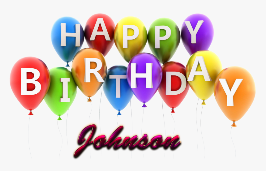 Johnson Happy Birthday Balloons Name Png - Happy Birthday Genesis, Transparent Png, Free Download