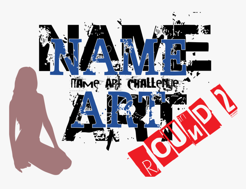 Name Art Round 2 - Graphic Design, HD Png Download, Free Download