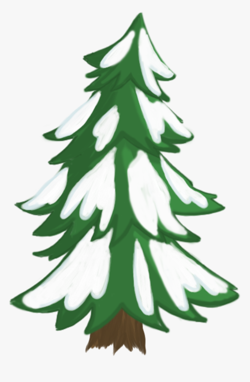 Éléments Frais Éléments Décoratifs Plantes Dessinées - Christmas Tree, HD Png Download, Free Download