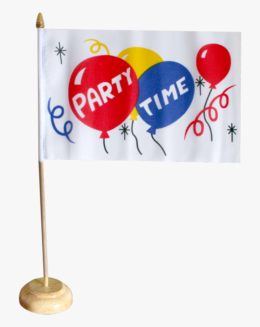 Party Time Table Flag - Party Time, HD Png Download - kindpng