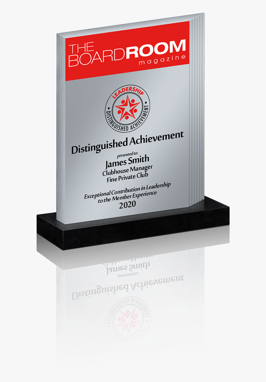 Distinguished Achievement In Leadership - Trophy, HD Png Download, Free Download