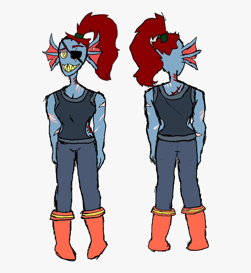 Blumetale Undyne - Cartoon, HD Png Download, Free Download