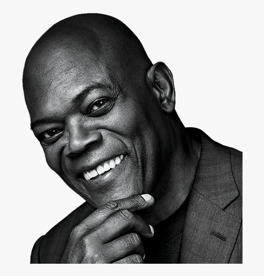 Samuel L - Jackson - Samuel L Jackson Black And White, HD Png Download, Free Download