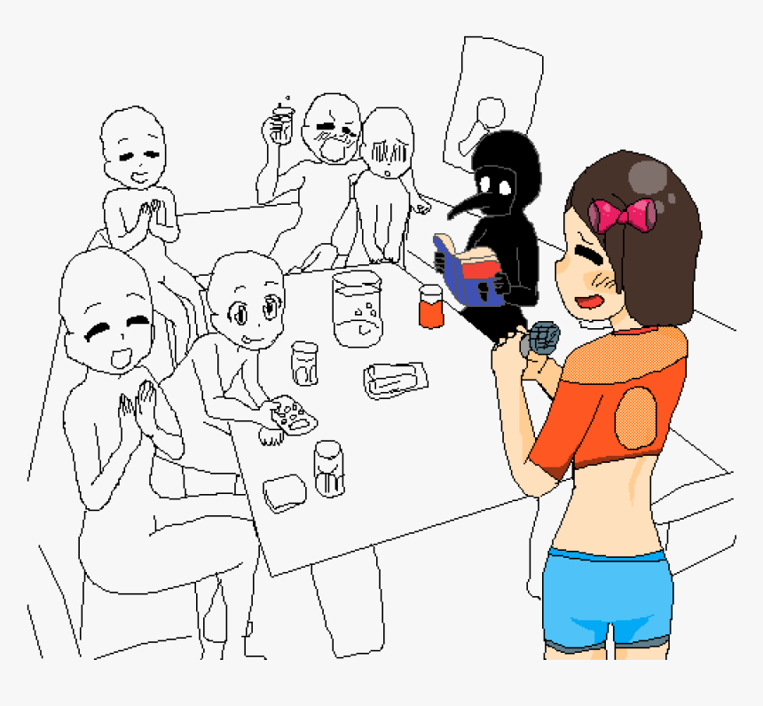 Karaoke Night Collab - Drawing, HD Png Download, Free Download