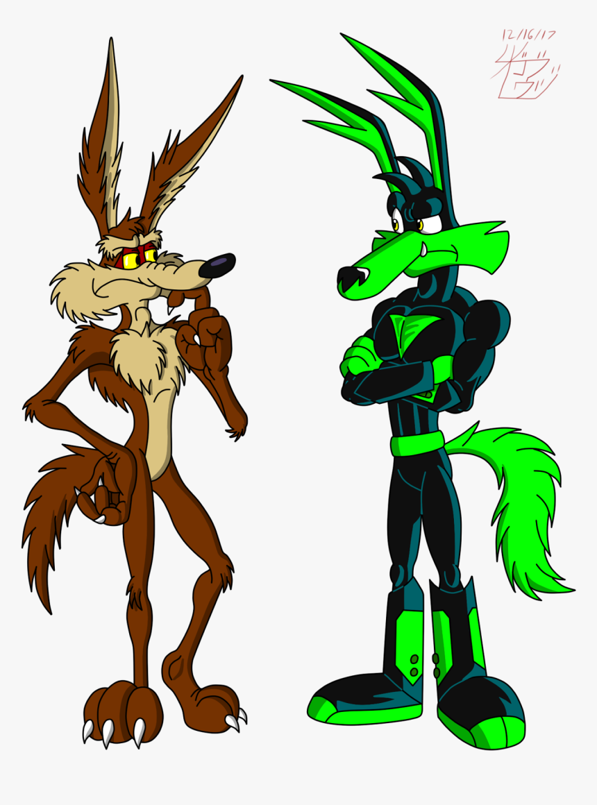 The Present And The Future - Wile Coyote And Tech Art, HD Png Download, Free Download