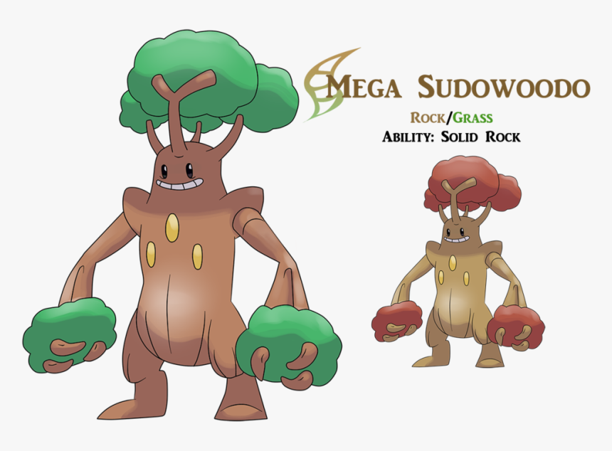 301kib, 1024x766, Mega Sudowoodo By Alphaxxi-d85a2od - Mega Sudowoodo, HD Png Download, Free Download