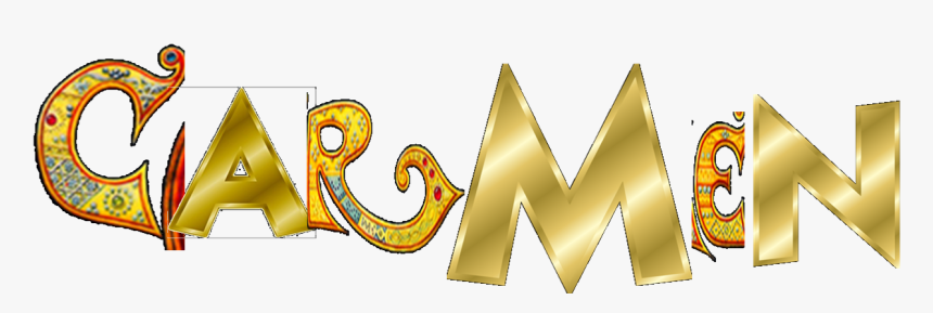 Carmen With Gold Letters - Letter A In Gold, HD Png Download, Free Download