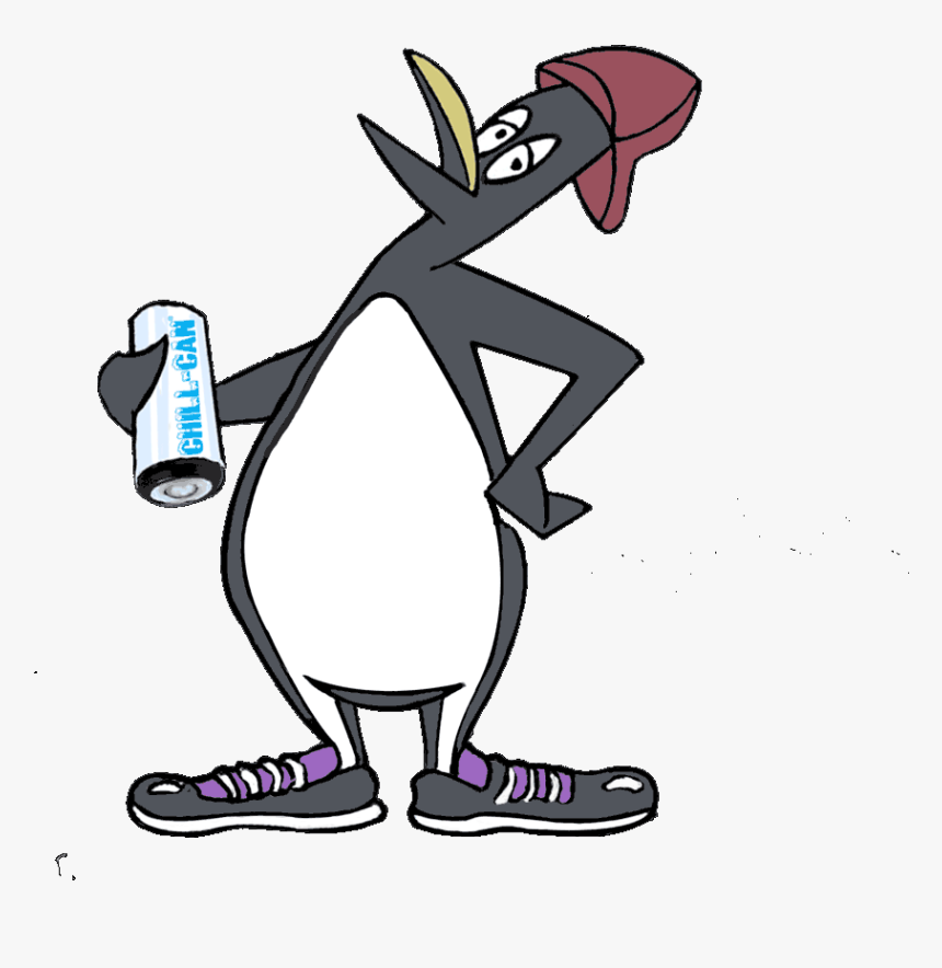 Penguin Right Side - Cartoon, HD Png Download, Free Download