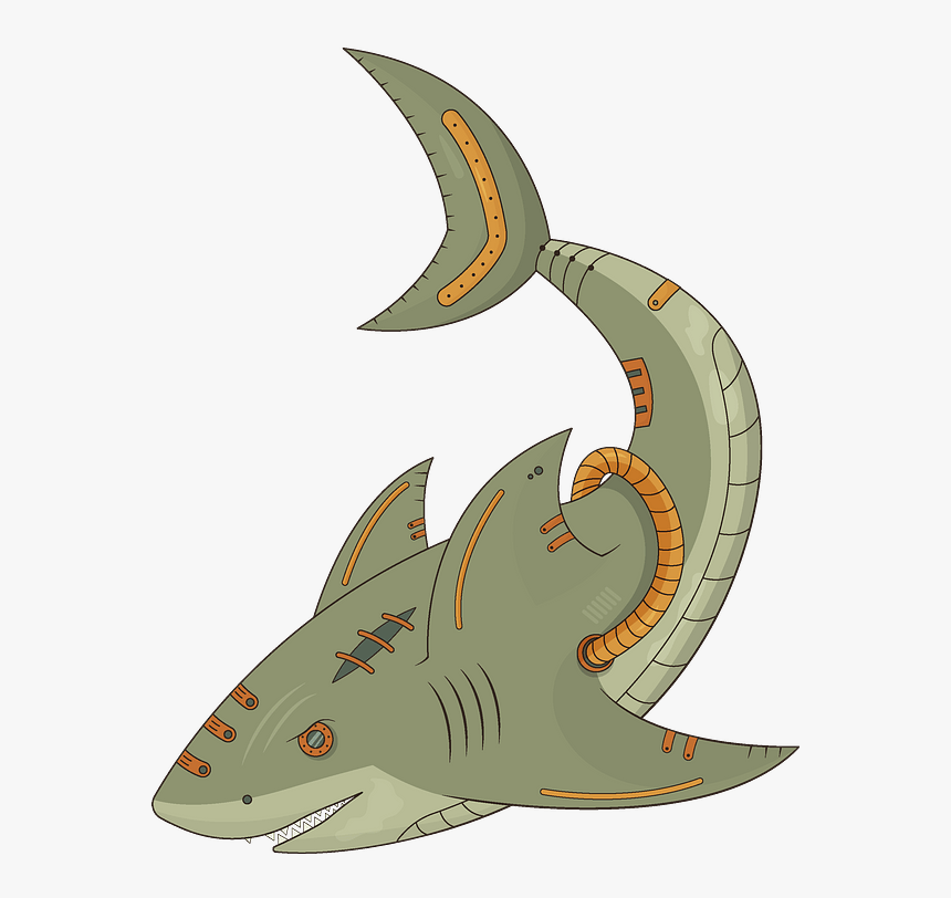 Steampunk Shark Clipart, HD Png Download, Free Download