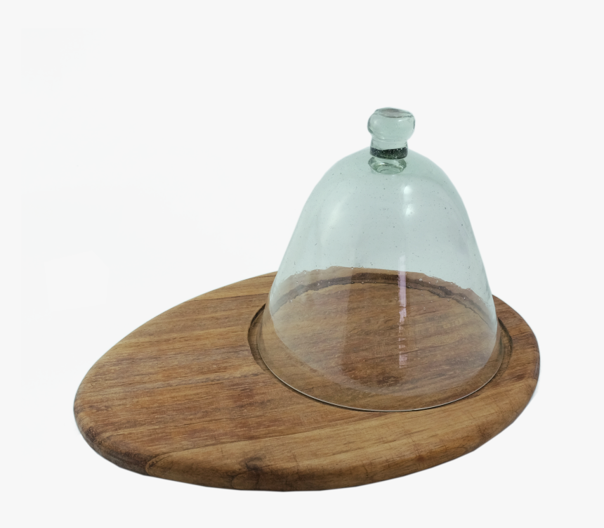 Glass Dome With Oval Cheeseboard , Png Download - Wood, Transparent Png, Free Download